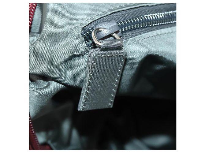 Borsa Boston PRADA Sports Nylon Bordeaux Argento Auth ti3840 Bordò - vista 24