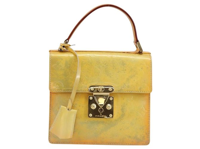 LOUIS VUITTON Monogram Vernis Spring street Hand Bag Gris M91029 LV Auth 171224 Grigio - vista 13