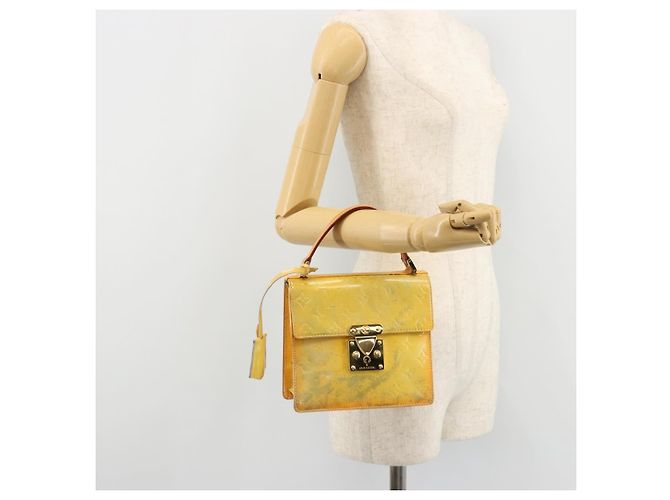 LOUIS VUITTON Monogram Vernis Spring street Hand Bag Gris M91029 LV Auth 171224 Grigio - vista 23