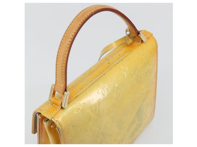 LOUIS VUITTON Monogram Vernis Spring street Hand Bag Gris M91029 LV Auth 171224 Grigio - vista 6