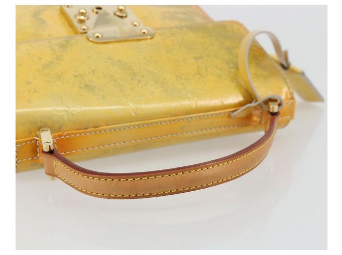 LOUIS VUITTON Monogram Vernis Spring street Hand Bag Gris M91029 LV Auth 171224 Grigio - vista 7