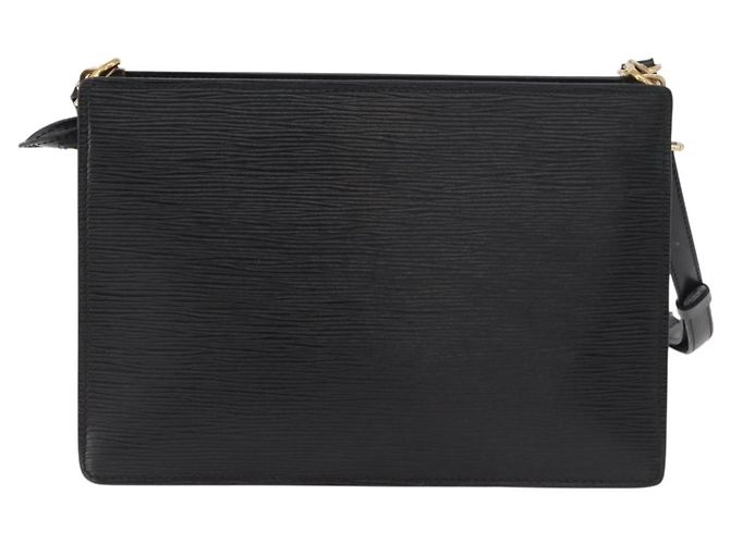 LOUIS VUITTON Epi Angian Shoulder Bag 2way Black M52112 LV Auth 179017 Noir - vue 2