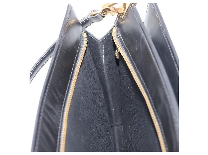 LOUIS VUITTON Epi Angian Shoulder Bag 2way Black M52112 LV Auth 179017 Noir - vue 22
