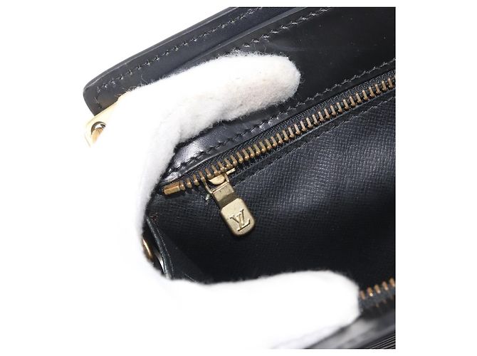 LOUIS VUITTON Epi Angian Shoulder Bag 2way Black M52112 LV Auth 179017 Noir - vue 25