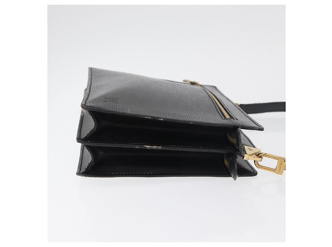 LOUIS VUITTON Epi Angian Shoulder Bag 2way Black M52112 LV Auth 179017 Noir - vue 3