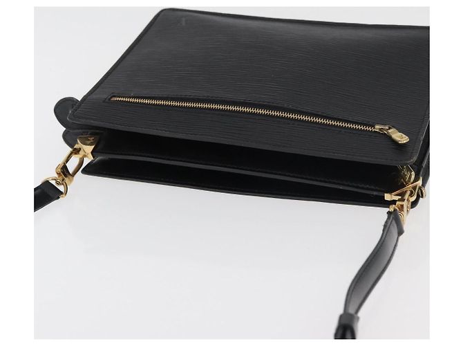 LOUIS VUITTON Epi Angian Shoulder Bag 2way Black M52112 LV Auth 179017 Noir - vue 6