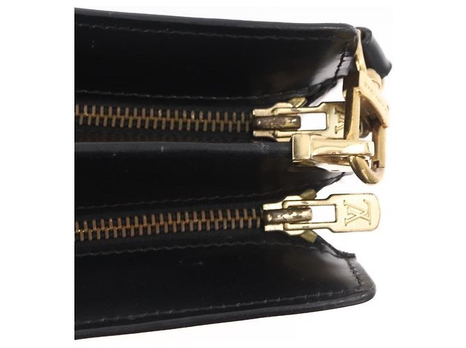 LOUIS VUITTON Epi Angian Shoulder Bag 2way Black M52112 LV Auth 179017 Noir - vue 9