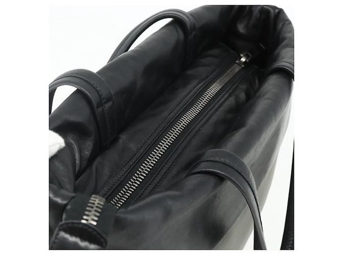 Borsa PRADA in nylon e pelle grigio nero Auth ka4199A Marrone - vista 6
