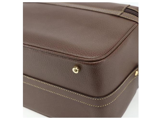 Borsa a Mano GUCCI Bamboo Pelle 2way Marrone Oro 013 2122 2491 Auth 168841 D'oro - vista 17