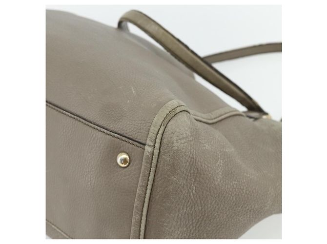 Borsa GUCCI Soho in Pelle Grigio Oro 282309 Auth 178647 Marrone D'oro - vista 15