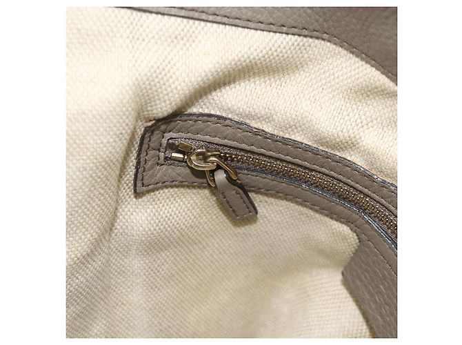 Borsa GUCCI Soho in Pelle Grigio Oro 282309 Auth 178647 Marrone D'oro - vista 20