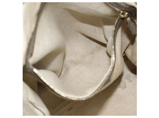 Borsa GUCCI Soho in Pelle Grigio Oro 282309 Auth 178647 Marrone D'oro - vista 21