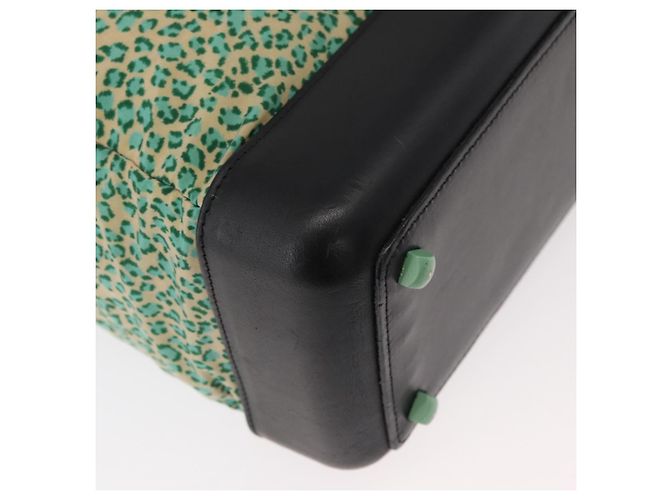 Borsa BOTTEGA VENETA Nylon Pelle Verde Autentica 171524 - vista 16