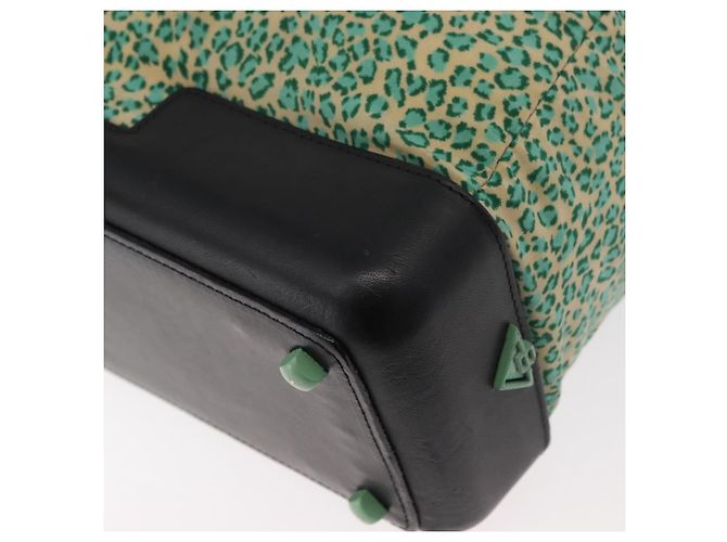Borsa BOTTEGA VENETA Nylon Pelle Verde Autentica 171524 - vista 17