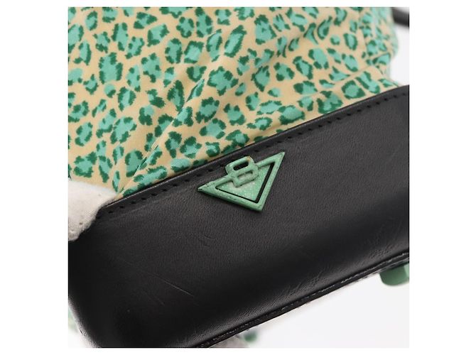 Borsa BOTTEGA VENETA Nylon Pelle Verde Autentica 171524 - vista 18