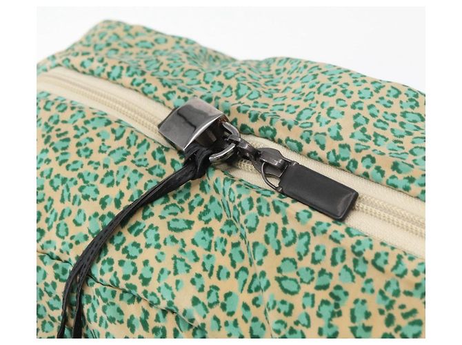 Borsa BOTTEGA VENETA Nylon Pelle Verde Autentica 171524 - vista 19