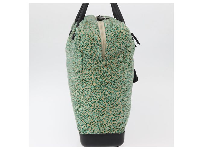 Borsa BOTTEGA VENETA Nylon Pelle Verde Autentica 171524 - vista 4