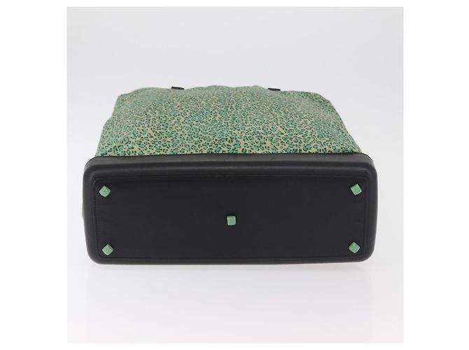 Borsa BOTTEGA VENETA Nylon Pelle Verde Autentica 171524 - vista 5