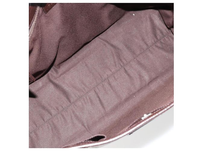 Borsa Tote GUCCI GG Supreme PVC Beige Argento 114595 Auth kk671 - vista 11