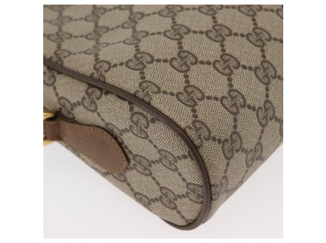 Borsa GUCCI GG Supreme Web Sherry Line PVC Beige Oro 119 02 088 Auth BA12405 D'oro - vista 16