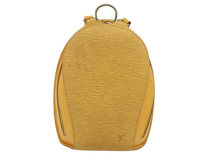 Zaino LOUIS VUITTON Epi Mabillon Giallo M52239 LV Auth 177227 - vista 13