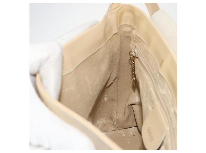 Borsa a Spalla GUCCI in Pelle Vernice Avorio Oro 001 3444 1812 Auth bs34812 - vista 21