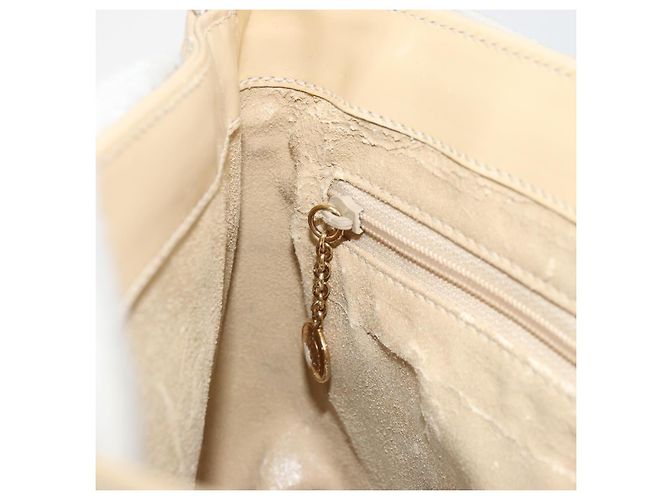 Borsa a Spalla GUCCI in Pelle Vernice Avorio Oro 001 3444 1812 Auth bs34812 - vista 22