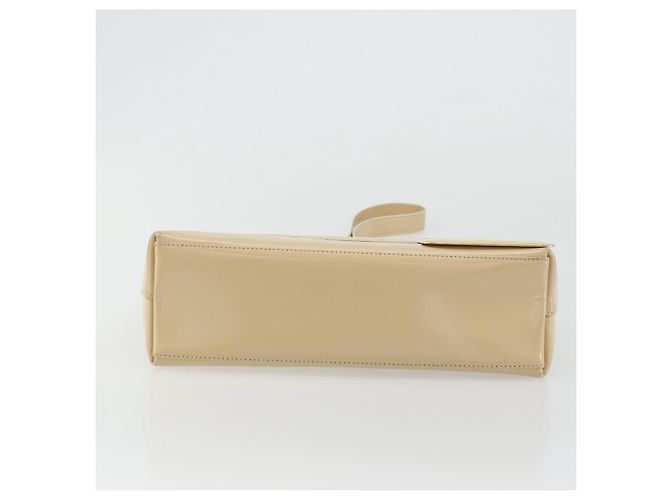 Borsa a Spalla GUCCI in Pelle Vernice Avorio Oro 001 3444 1812 Auth bs34812 - vista 5