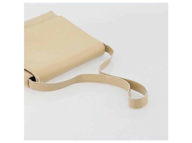Borsa a Spalla GUCCI in Pelle Vernice Avorio Oro 001 3444 1812 Auth bs34812 - vista 7