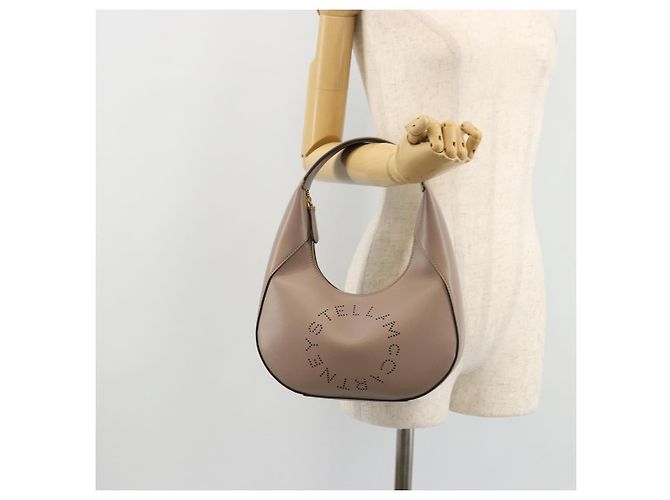 Autre Marque Borsa Stella MacCartney in pelle beige oro Auth BA12359A D'oro - vista 23