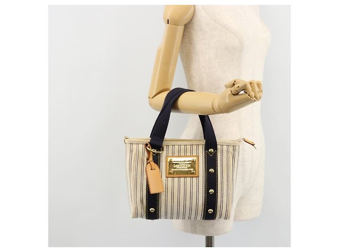 LOUIS VUITTON Antigua Cabas PM Borsa a Mano Beige M40134 LV Auth 177549 - vista 22