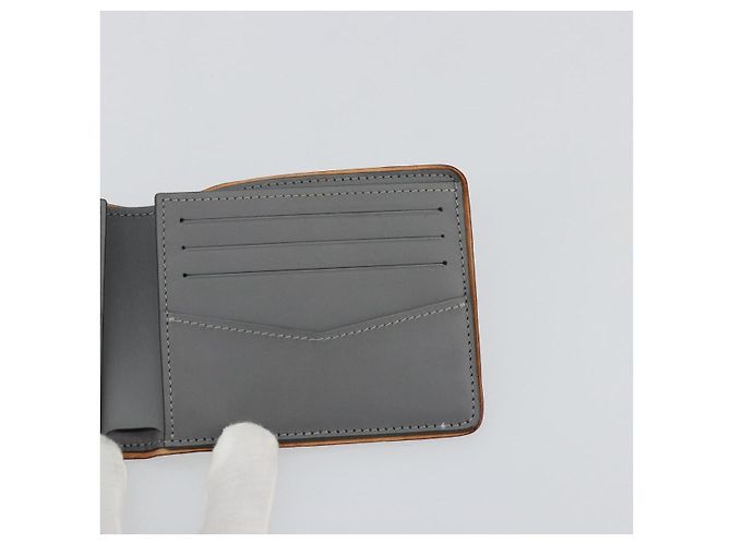 LOUIS VUITTON Cartera Mirror Portefeuille Slender Plata M80806 LV Auth 170546A - vista 17