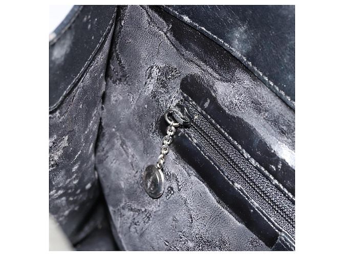 Bolsa de Ombro GUCCI em Couro Preto Prata 001 3038 Auth 178252 - vista 21