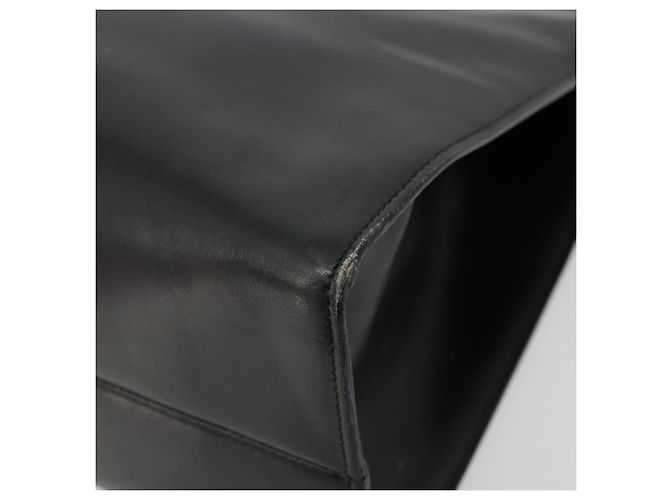 Bolsa de Ombro GUCCI em Couro Preto Prata 001 3038 Auth 178252 - vista 9
