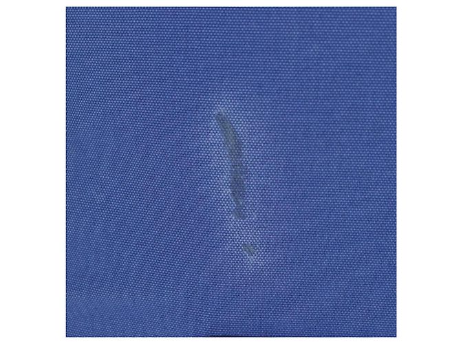 Zaino PRADA in tela blu argento Auth 176786 - vista 3