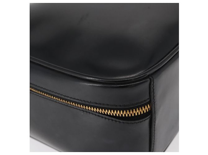 Borsa a mano GUCCI Bamboo in pelle 2way Nero Oro Auth 178244 D'oro - vista 15