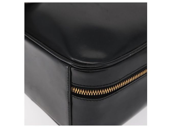 Borsa a mano GUCCI Bamboo in pelle 2way Nero Oro Auth 178244 D'oro - vista 16
