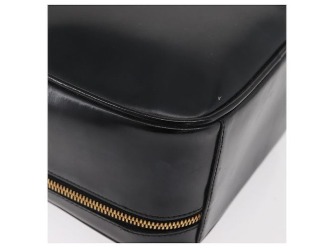 Borsa a mano GUCCI Bamboo in pelle 2way Nero Oro Auth 178244 D'oro - vista 17