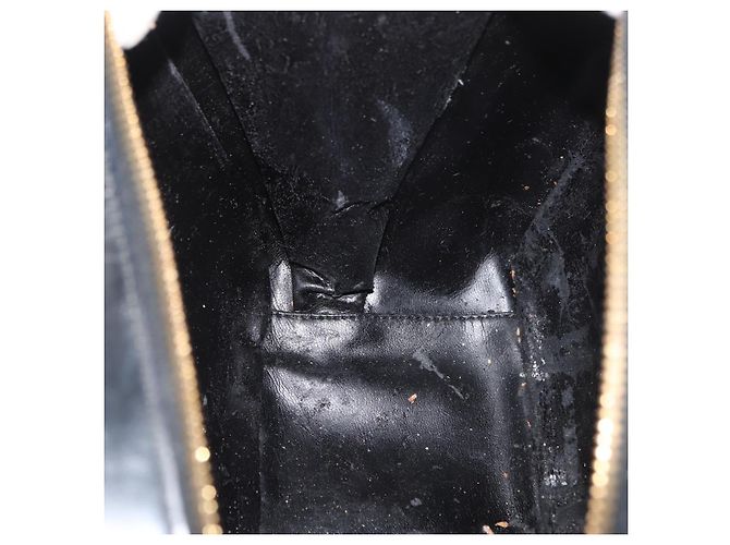 Borsa a mano GUCCI Bamboo in pelle 2way Nero Oro Auth 178244 D'oro - vista 21