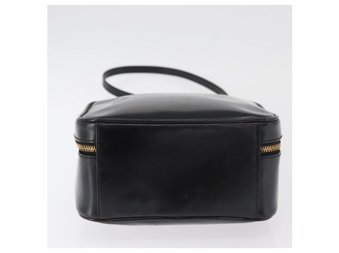 Borsa a mano GUCCI Bamboo in pelle 2way Nero Oro Auth 178244 D'oro - vista 5