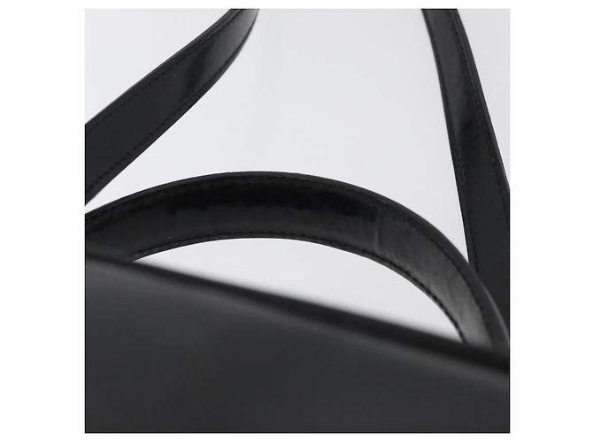 Borsa a mano GUCCI Bamboo in pelle 2way Nero Oro Auth 178244 D'oro - vista 8