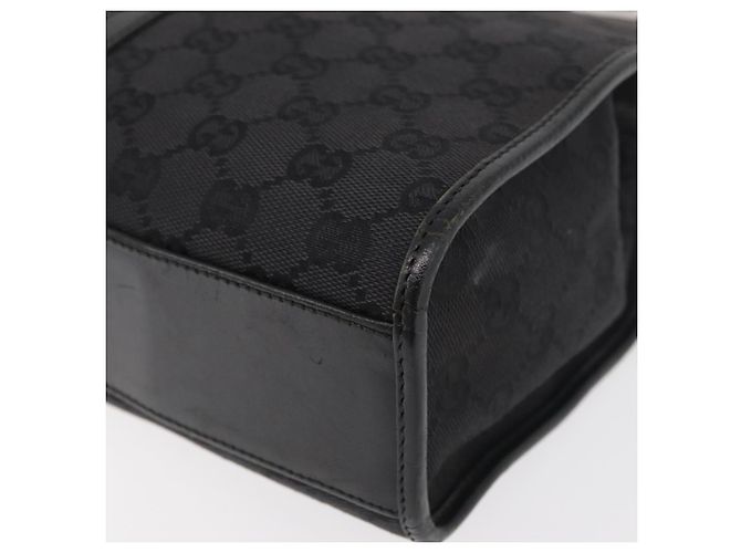 Borsa GUCCI GG Canvas Jackie Nera Argento 002 1065 Auth 178472 Nero - vista 14