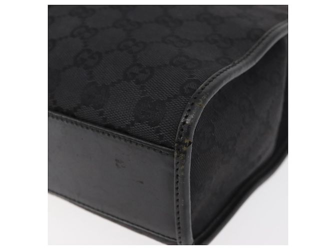 Borsa GUCCI GG Canvas Jackie Nera Argento 002 1065 Auth 178472 Nero - vista 16