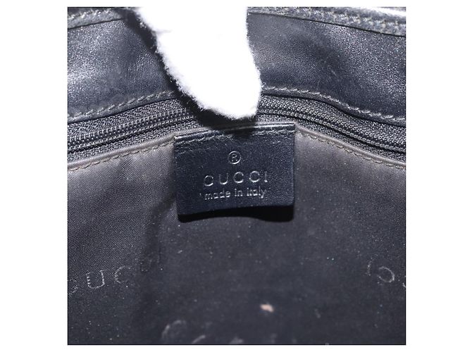 Borsa GUCCI GG Canvas Jackie Nera Argento 002 1065 Auth 178472 Nero - vista 18