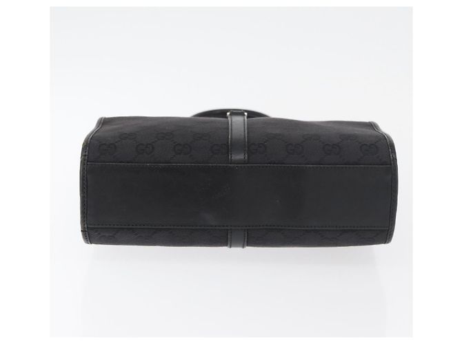 Borsa GUCCI GG Canvas Jackie Nera Argento 002 1065 Auth 178472 Nero - vista 5