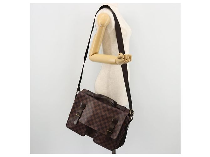 LOUIS VUITTON Borsa a tracolla Damier Ebene Broadway N42270 LV Auth 176312 - vista 24