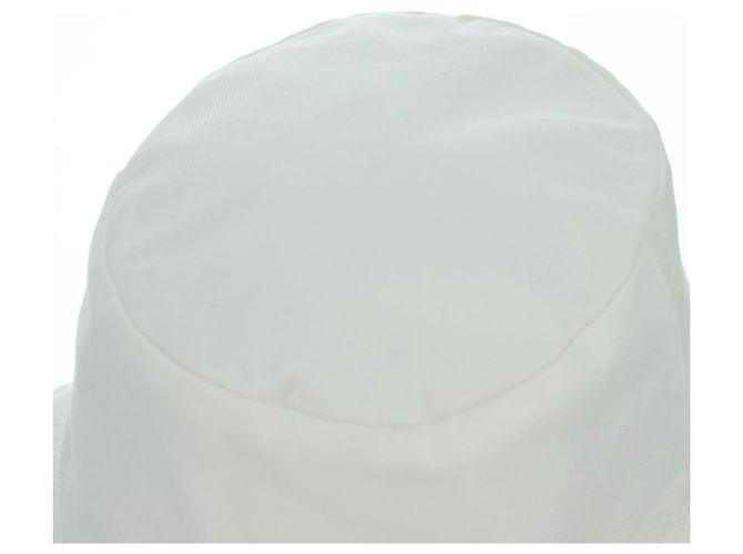 Céline Cappello Bucket CELINE in cotone L bianco Auth 175079M - vista 6