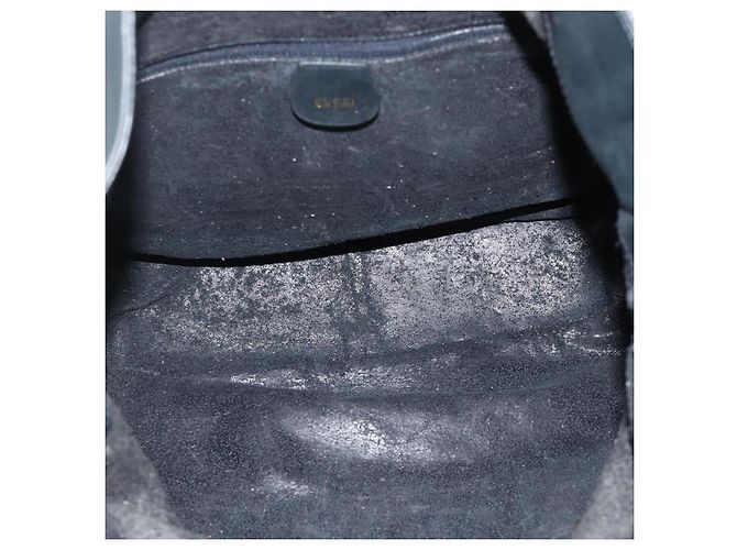 Borsa a Spalla GUCCI Bamboo in Pelle Nera e Oro 001 1577 2615 Auth bs34923 Nero D'oro - vista 10