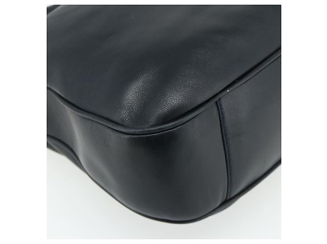 Borsa a Spalla GUCCI Bamboo in Pelle Nera e Oro 001 1577 2615 Auth bs34923 Nero D'oro - vista 14