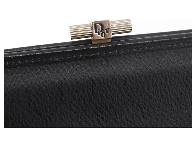 Borsa a tracolla Christian Dior Honeycomb Canvas PVC Nero Oro Auth ka4185 D'oro - vista 10